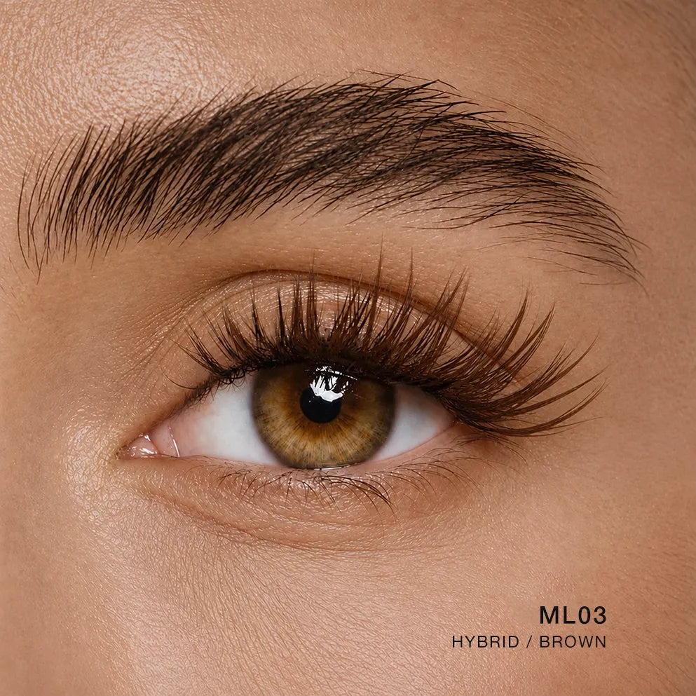 brown hybrid lash clusters